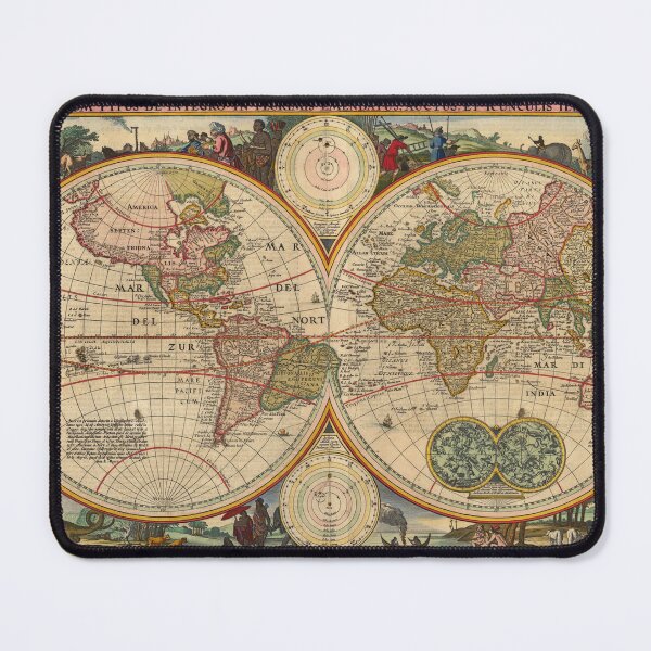 Item preview, Antique Map - Vintage Art designed and sold by RickE.