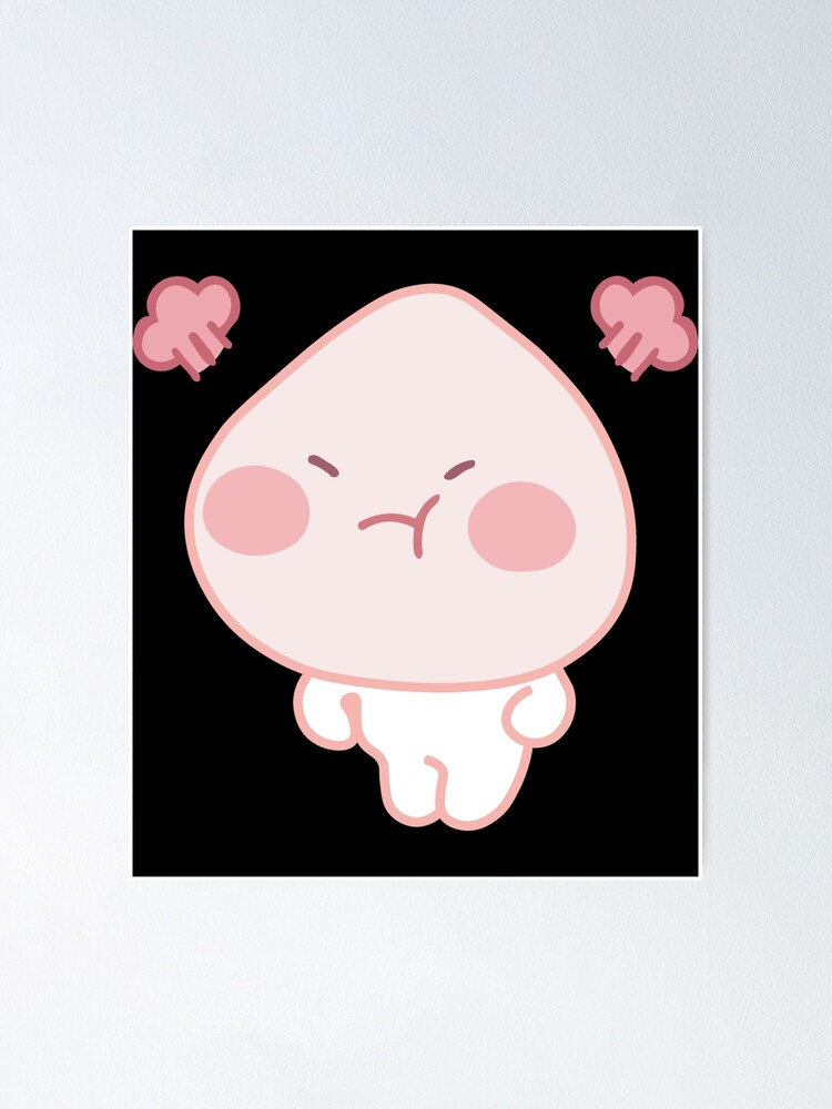 Kakao Angry Little Apeach Sticker Poster For Sale By Holmesschm Redbubble 2394