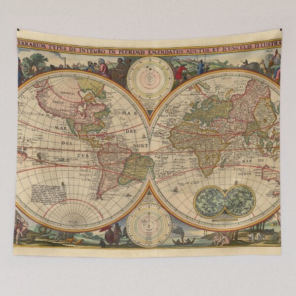 Item preview, Antique Map - Vintage Art designed and sold by RickE.