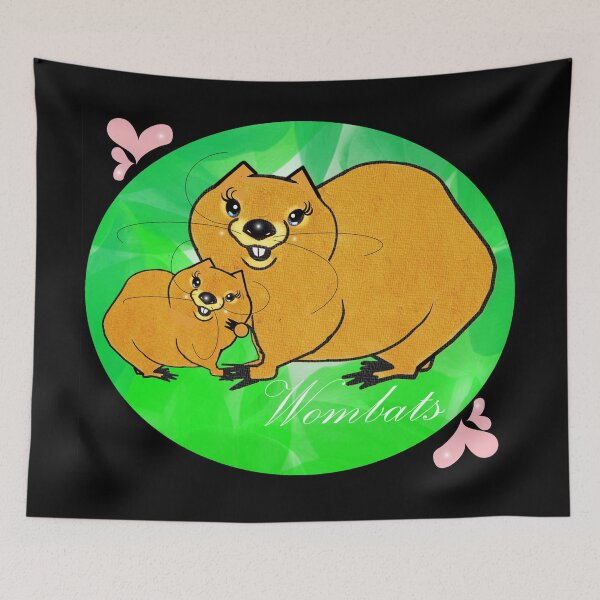 Item preview, Cute wombats  designed and sold by Shirley cute art .