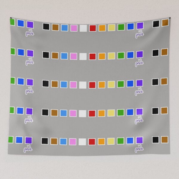 Item preview, Inclusive Pride Colors Square Shapes designed and sold by elisagavi.