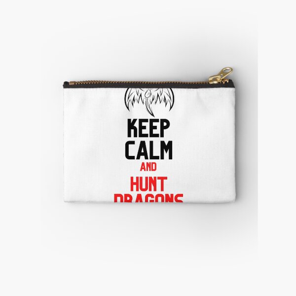 Item preview, Keep Calm and Hunt Dragons Rising Silhouette Design designed and sold by CreativNode.