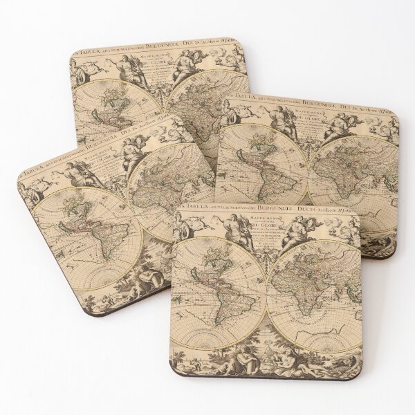 Item preview, Old World Map - Vintage Art designed and sold by RickE.