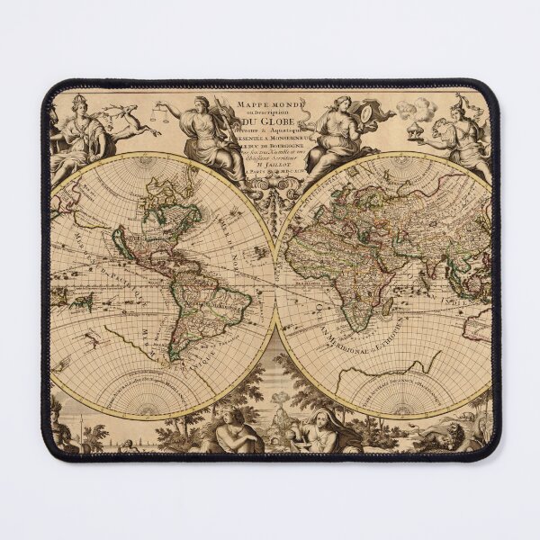 Item preview, Old World Map - Vintage Art designed and sold by RickE.