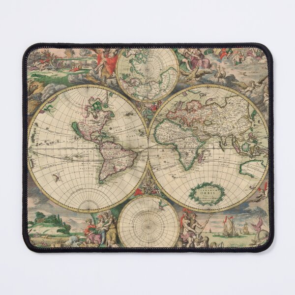 Item preview, Old World Map - Vintage Art designed and sold by RickE.