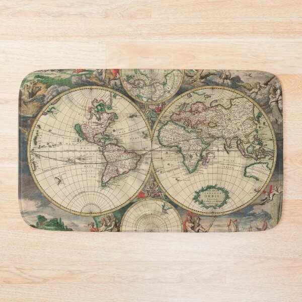 Item preview, Old World Map - Vintage Art designed and sold by RickE.