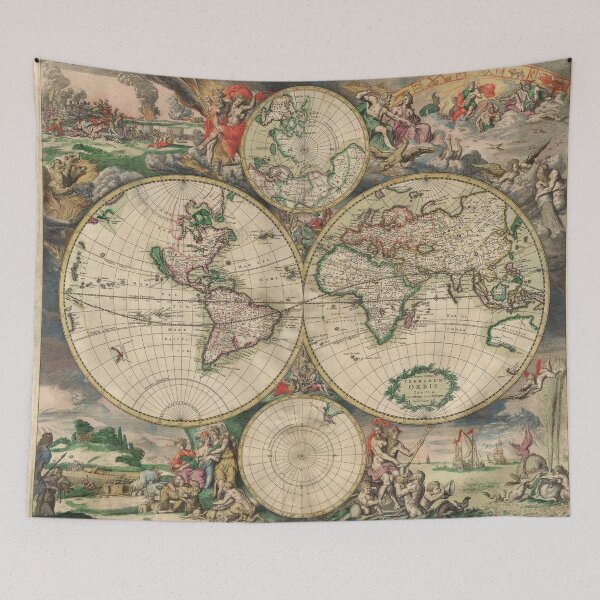 Item preview, Old World Map - Vintage Art designed and sold by RickE.