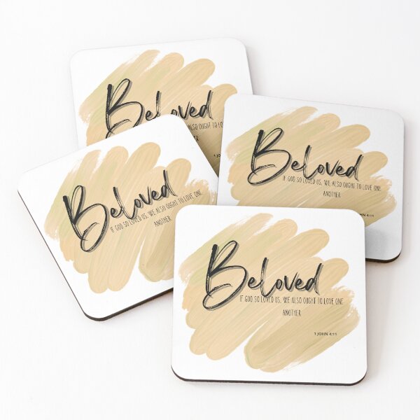 Item preview, Beloved Bible Verse 1John 4:7 designed and sold by LanrivArtStudio.
