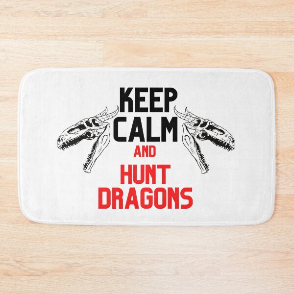 Item preview, Keep Calm and Hunt Dragons Horned Skull Design designed and sold by CreativNode.