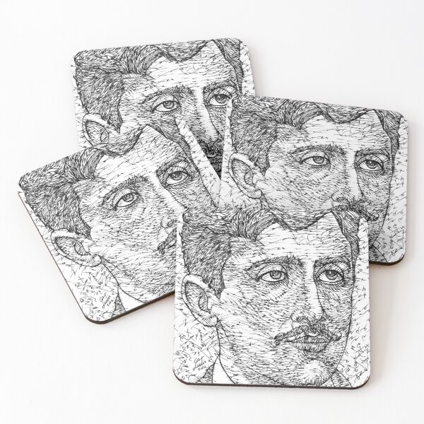 Item preview, MARCEL PROUST ink portrait .1 designed and sold by lautir.