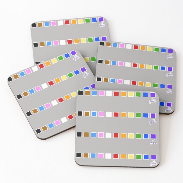 Item preview, Inclusive Pride Colors Square Shapes designed and sold by elisagavi.