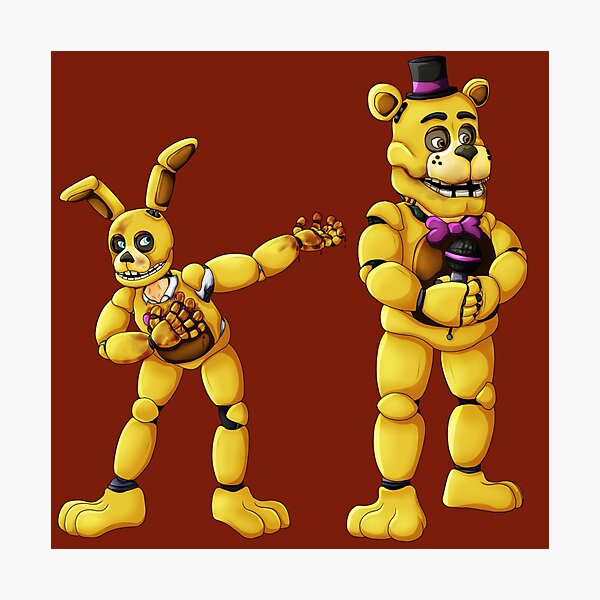 FNAF Golden Freddy Fredbear It's Me Greeting Card for Sale by Bitw1se