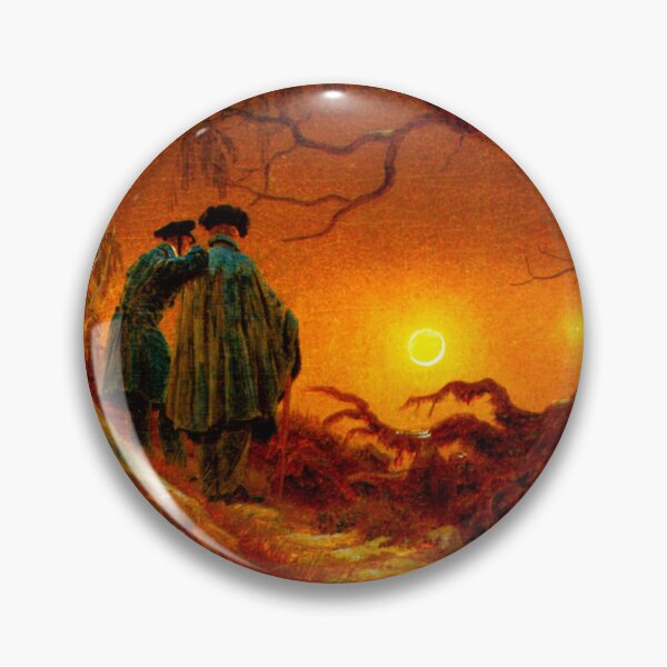 Item preview, HD CASPAR DAVID FRIEDRICH - Zwei Männer in Betrachtung des Mondes 1819 - 1820 designed and sold by Go Logo Designs.