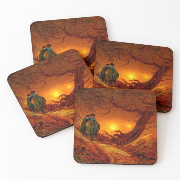 Item preview, HD CASPAR DAVID FRIEDRICH - Zwei Männer in Betrachtung des Mondes 1819 - 1820 designed and sold by Go Logo Designs.