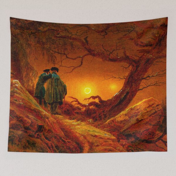 Item preview, HD CASPAR DAVID FRIEDRICH - Zwei Männer in Betrachtung des Mondes 1819 - 1820 designed and sold by Go Logo Designs.