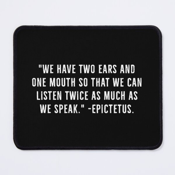 Item preview, Two Ears, One Mouth - Seneca designed and sold by PhilosophyWear.
