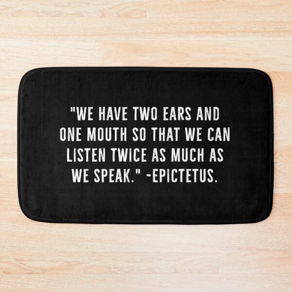 Item preview, Two Ears, One Mouth - Seneca designed and sold by PhilosophyWear.