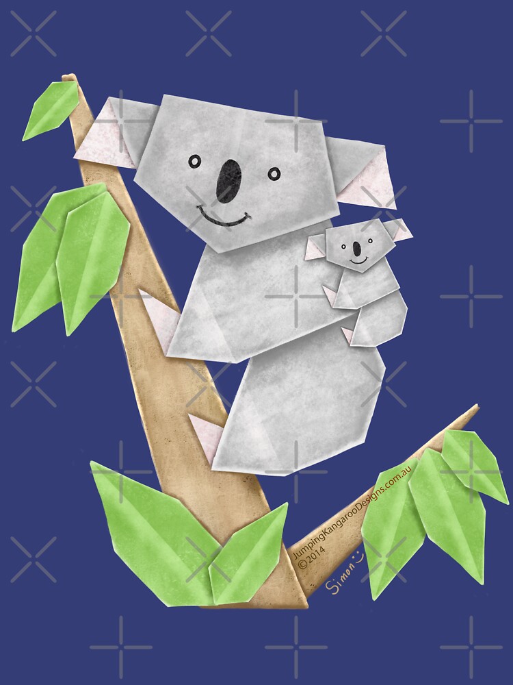 Cuddly Koala with cute Baby Origami by JumpingKangaroo
