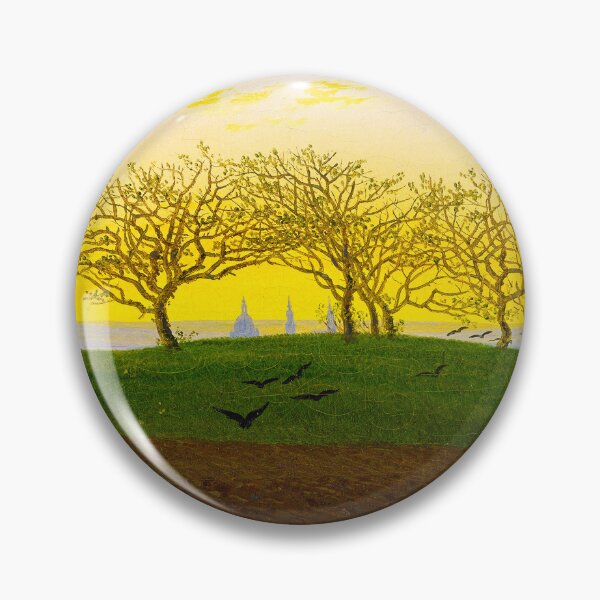 Item preview, HD CASPAR DAVID FRIEDRICH - Hill and Ploughed Field near Dresden 1824 designed and sold by Go Logo Designs.