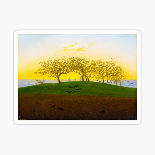 Artikel-Vorschau von HD CASPAR DAVID FRIEDRICH - Hill and Ploughed Field near Dresden 1824, designt und verkauft von gologodesigns.
