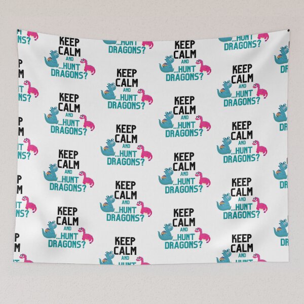 Item preview, Cute Keep Calm and Hunt Dragons Design designed and sold by CreativNode.