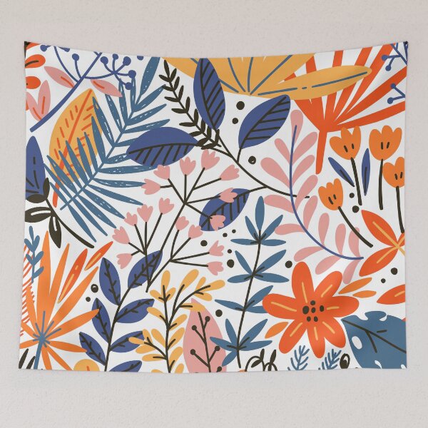 Item preview, Summer Colorful Amazonian Floral Abstract designed and sold by meggydesigns.