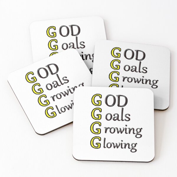Item preview, GOD GOALS GROWING GLOWING/ T-SHIRT  designed and sold by HM DESIGNERS.