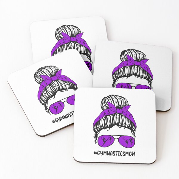 Item preview, Gymnastics Mom Messy Bun Hair glasses Proud Mom designed and sold by levintere.