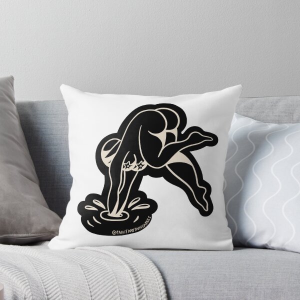 Item preview, Diving Into Water Redrawn Traditional Old School Tattoo Flash  designed and sold by Rebecca Murray.