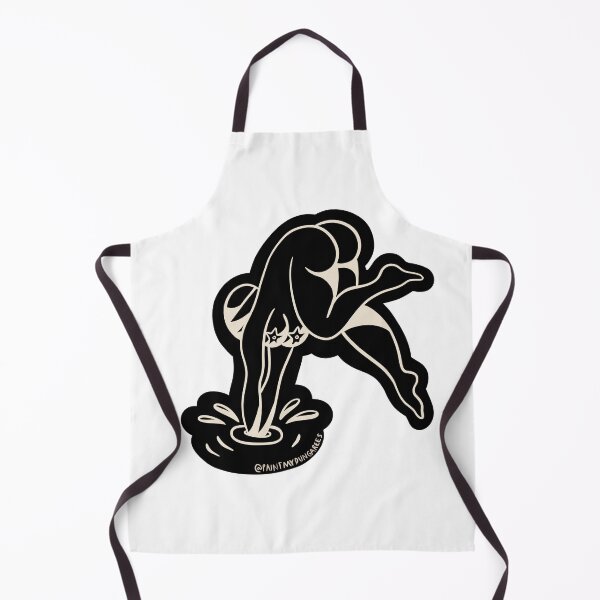 Item preview, Diving Into Water Redrawn Traditional Old School Tattoo Flash  designed and sold by Rebecca Murray.