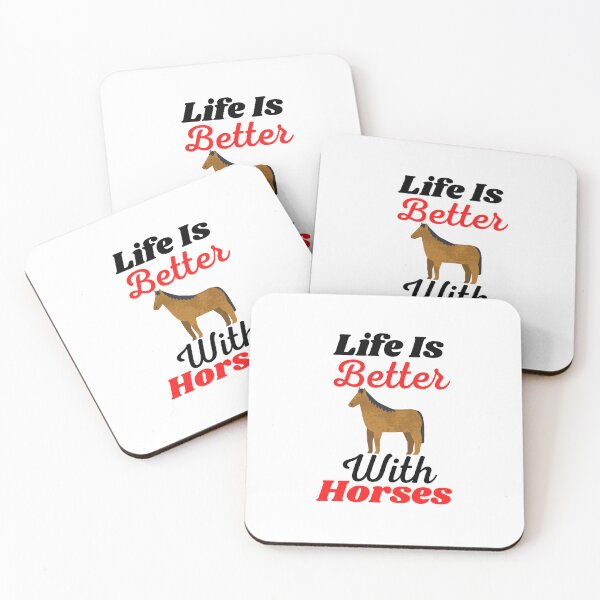 Item preview, Cute Life Is Better With Horses Horseback Riding girls gift designed and sold by medbouk1.