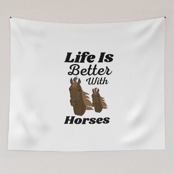 Item preview, Life is Better With Horses Riding Cute Horse Girls Women designed and sold by medbouk1.