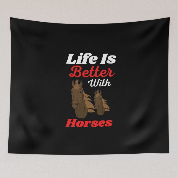 Item preview, Life Is Better With Horses Horseback Riding Horse Girl Gift designed and sold by medbouk1.