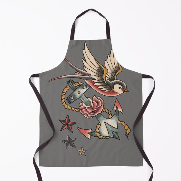 Item preview, Retro Tattoo Swallow and Anchor designed and sold by Eva Nev.