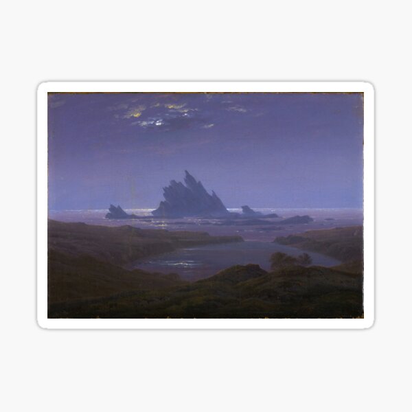 Artikel-Vorschau von HD CASPAR DAVID FRIEDRICH - Reefs by the Seashore 1824, designt und verkauft von gologodesigns.