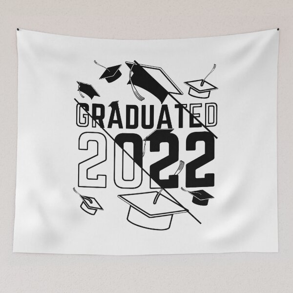 Item preview, Graduated and graduation thrown hats split text designed and sold by Chaos-Touch.