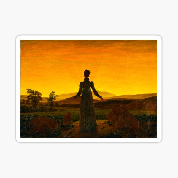 Artikel-Vorschau von HD CASPAR DAVID FRIEDRICH - Woman before the Rising Sun 1818, designt und verkauft von gologodesigns.