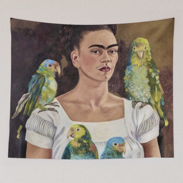 Item preview, Me and My Parrots by Frida Kahlo designed and sold by FridaBubble.
