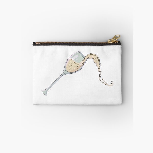 Item preview, Cartoon glass of splashing white wine designed and sold by ValeryFlame.