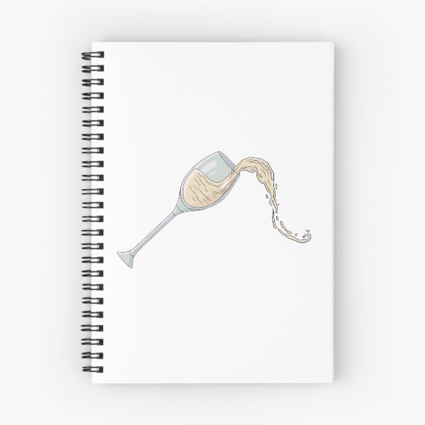 Item preview, Cartoon glass of splashing white wine designed and sold by ValeryFlame.