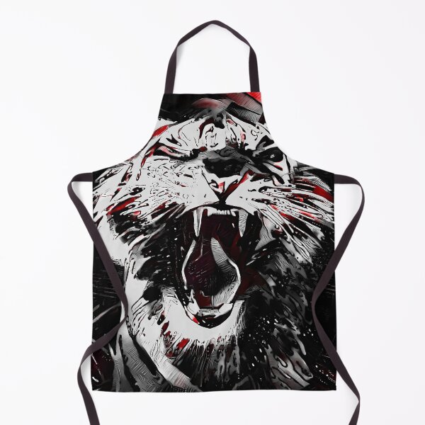 Item preview, Fierce Black and White Tiger designed and sold by Artificial-Arts.