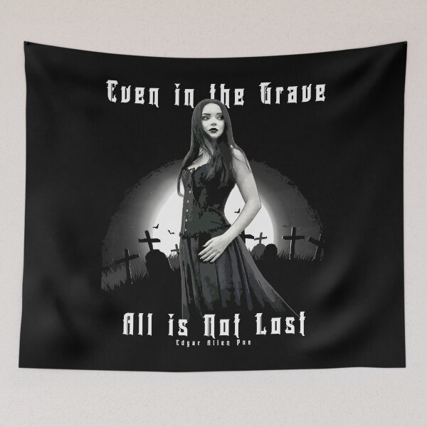 Aperçu de l'œuvre Même dans Grave Goth Girl dans Graveyard Design, Edgar Allen Poe créée et vendue par Proverbial Wisdom Design.