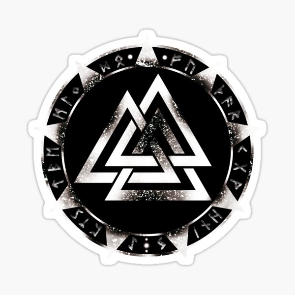 Sticker Valknut Redbubble