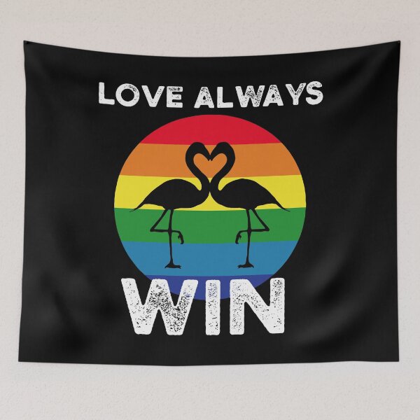 Item preview, Love Always Win Funny LGBT Valentines Day designed and sold by NanoYell.