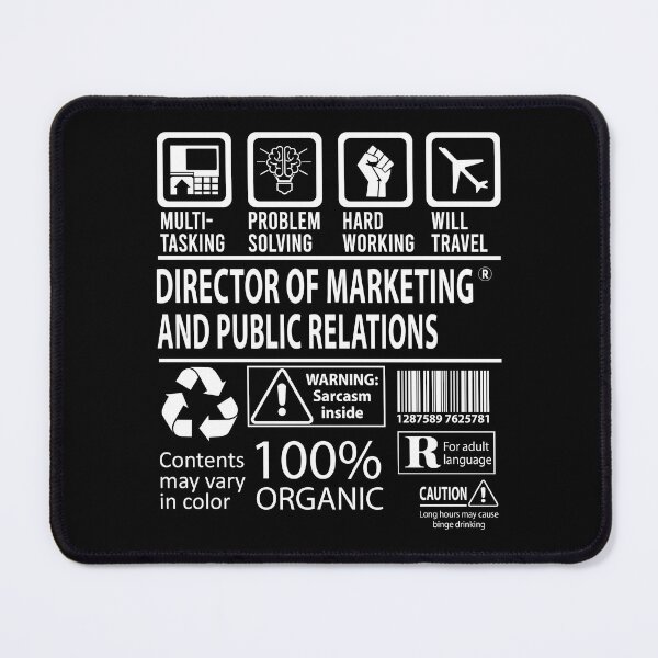Item preview, Director Of Marketing And Public Relations T Shirt - Multitasking Job Gift Item Tee designed and sold by watkinsmat.