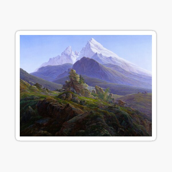 Artikel-Vorschau von HD CASPAR DAVID FRIEDRICH - The Watzmann 1824 1825, designt und verkauft von gologodesigns.