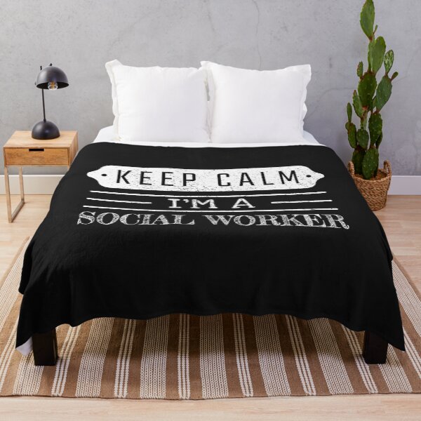 Item preview, Keep Calm I'm A Social Worker - Funny Social Worker Quote Gift Idea For Men and Womens designed and sold by Mmmm3344.