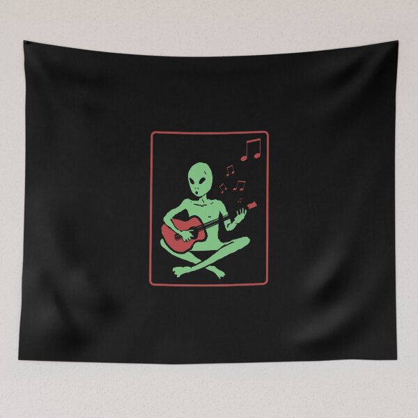 Item preview, Alien Playing Guitar Classic T-Shirt designed and sold by elliottbow.