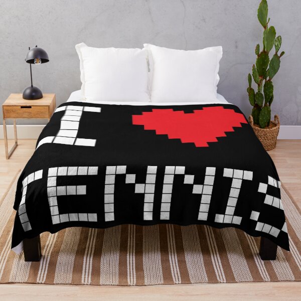 Item preview, I Love Tennis: Retro Pixel Dark 2 designed and sold by OutofFocusShop.