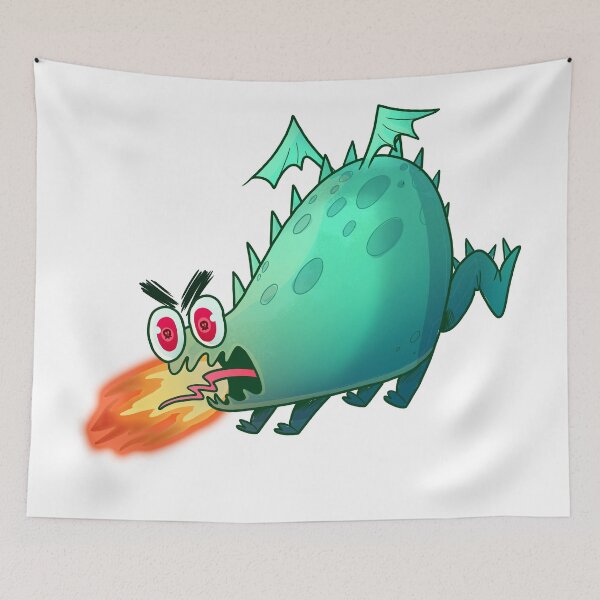 Item preview, Cute Round Angry Dragon Sticker designed and sold by sparkle-clown.